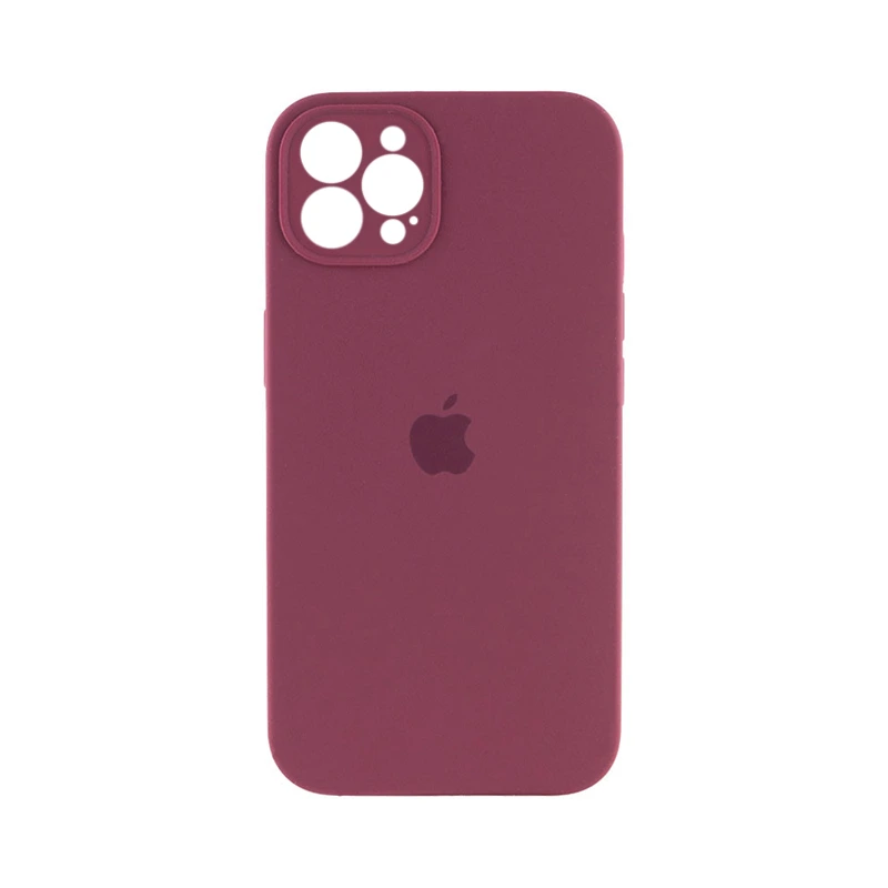 Чохол накладка Silicone Case Full Camera Protection для iPhone 14 Pro- plum
