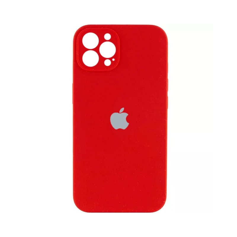 Чохол накладка Silicone Case Full Camera Protection для iPhone 14 Pro- dark red
