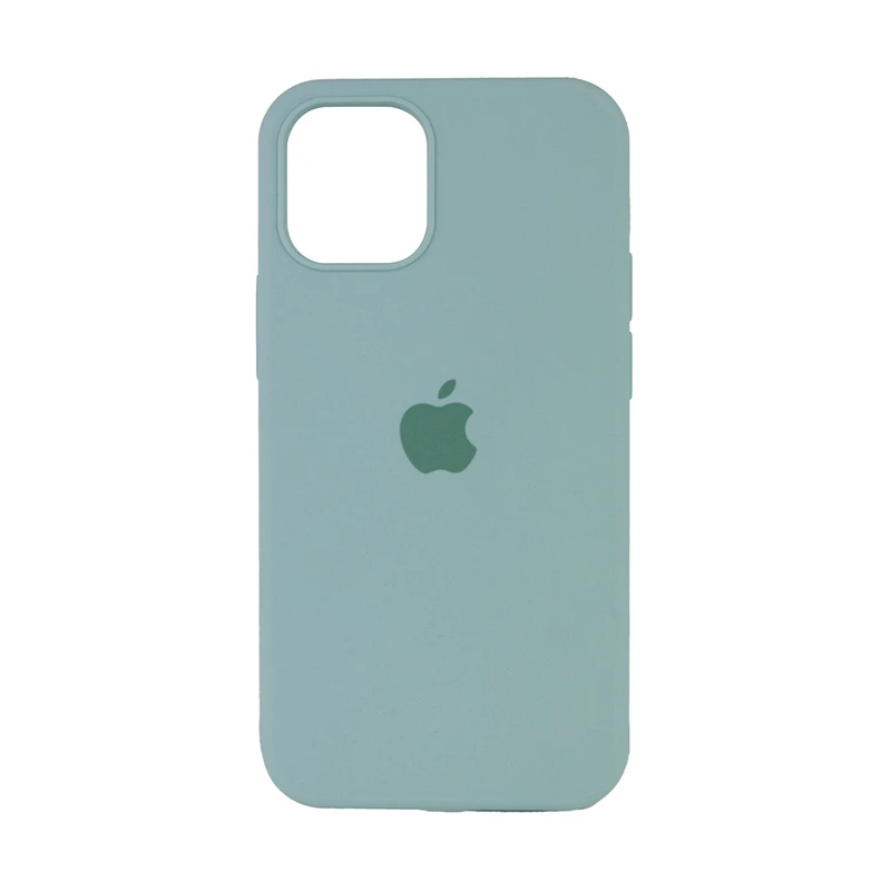 Чохол накладка Silicone Case Full для iPhone 12 Mini- light turquoise