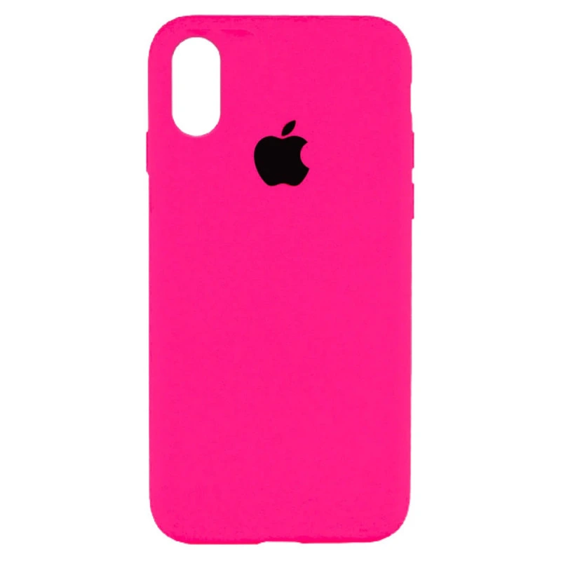 Чохол накладка Silicone Case Full для iPhone XR- pink