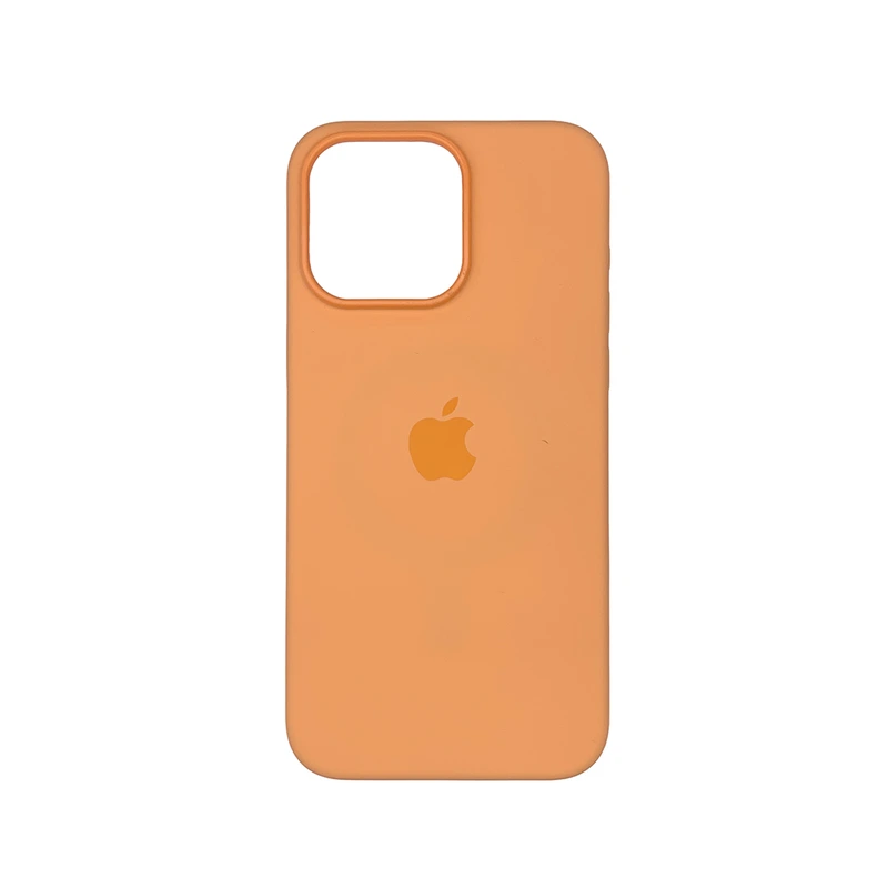 Чохол накладка Silicone Case Full with Magsafe для Apple iPhone 15- Orange