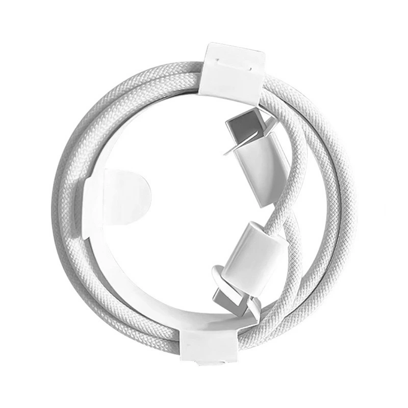 Кабель textile 60W Type-C to Type-C AAAA (тех.пак)- білий — Nobrand