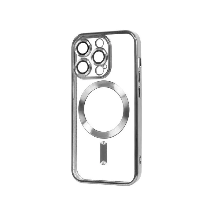 Накладка Shining Full Camera with MagSafe для iPhone 15- silver