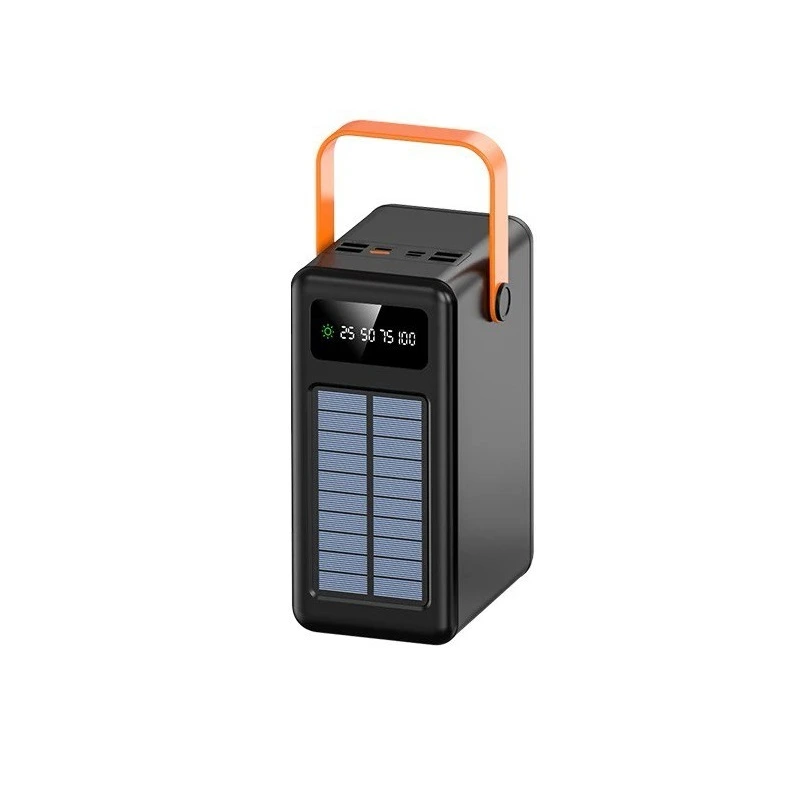 Портативний зарядний пристрій (Повербанк) Big Box 120000mAh + cable USB /Type-C/Lightning/Micro (4USB/Type-C/Micro/Lightning)- чорний — Nobrand