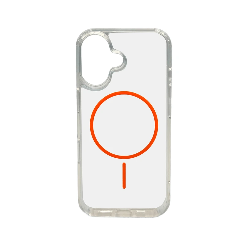 Чохол Cosmic Acrylic Thin Magnetic for Apple iPhone 16 Orange — Nobrand
