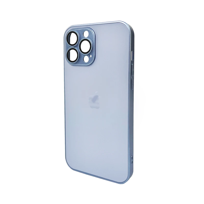 Чохол для смартфона AG Glass Matt Frame Color Logo for Apple iPhone 13 Pro Max Sierra Blue — Nobrand