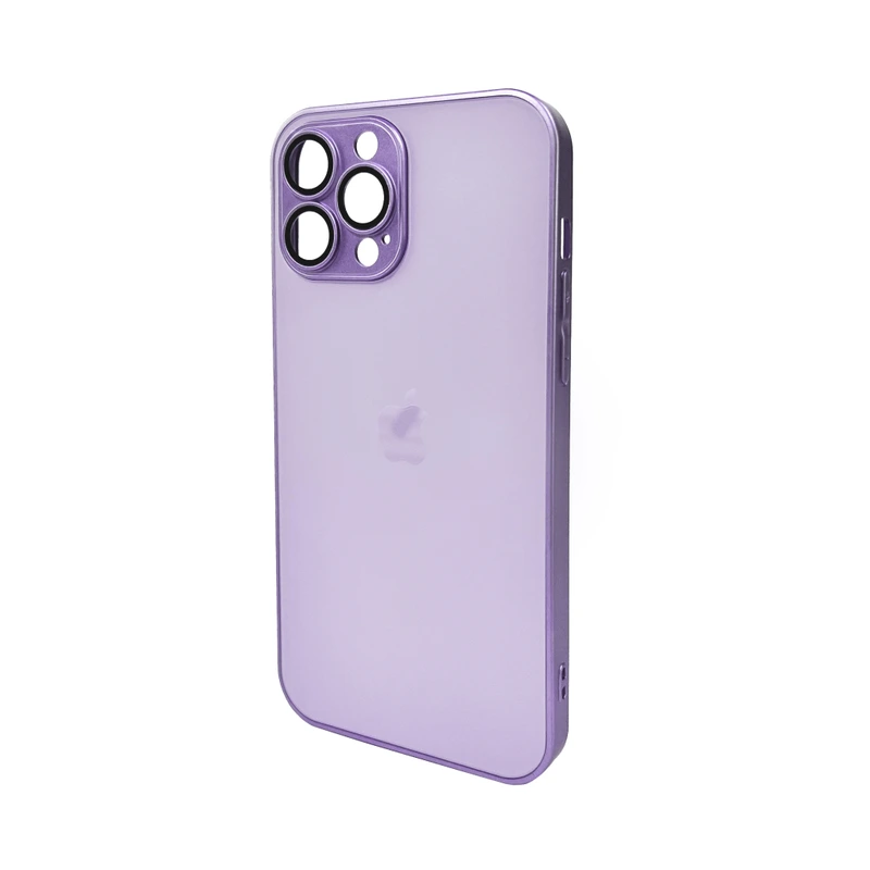Чохол для смартфона AG Glass Matt Frame Color Logo for Apple iPhone 13 Pro Max Light Purple — Nobrand