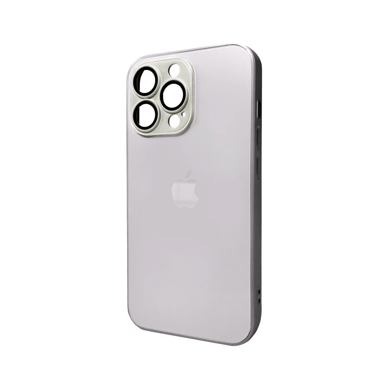Чохол для смартфона AG Glass Matt Frame Color Logo for Apple iPhone 12 Pro Titanium Grey — Nobrand
