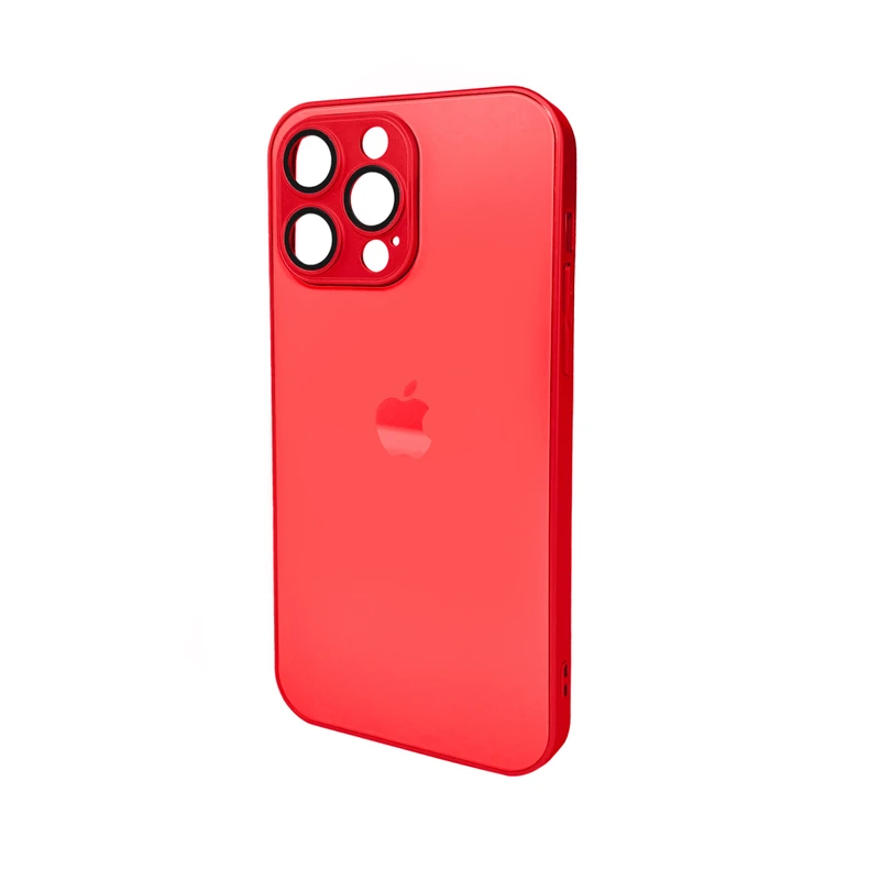Чохол для смартфона AG Glass Matt Frame Color Logo for Apple iPhone 15 Pro Max Coke Red — Nobrand