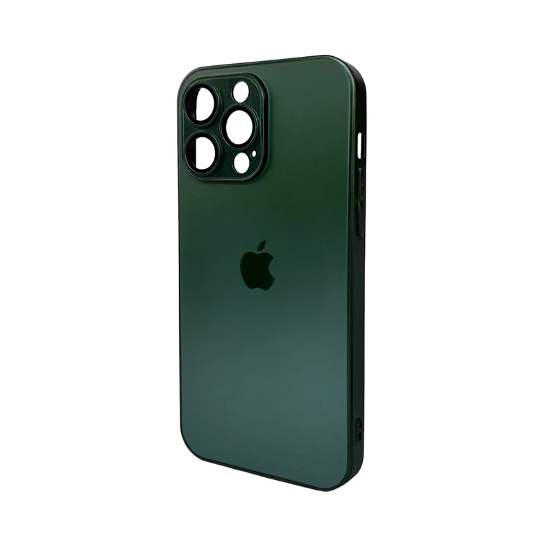 Чохол для смартфона AG Glass Matt Frame Color Logo for Apple iPhone 15 Pro Max Cangling Green — Nobrand
