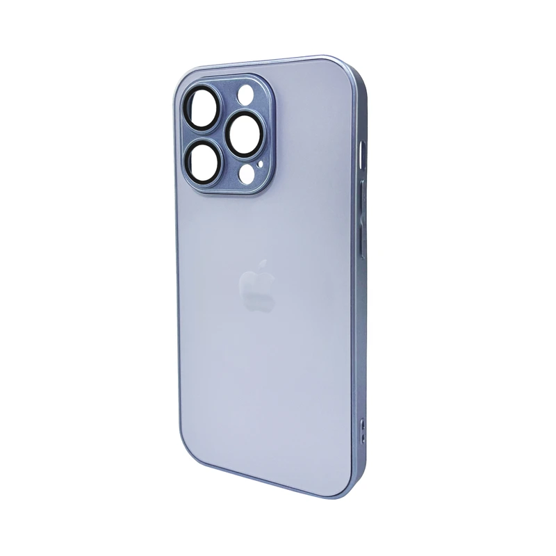 Чохол для смартфона AG Glass Matt Frame Color Logo for Apple iPhone 15 Pro Sierra Blue — Nobrand