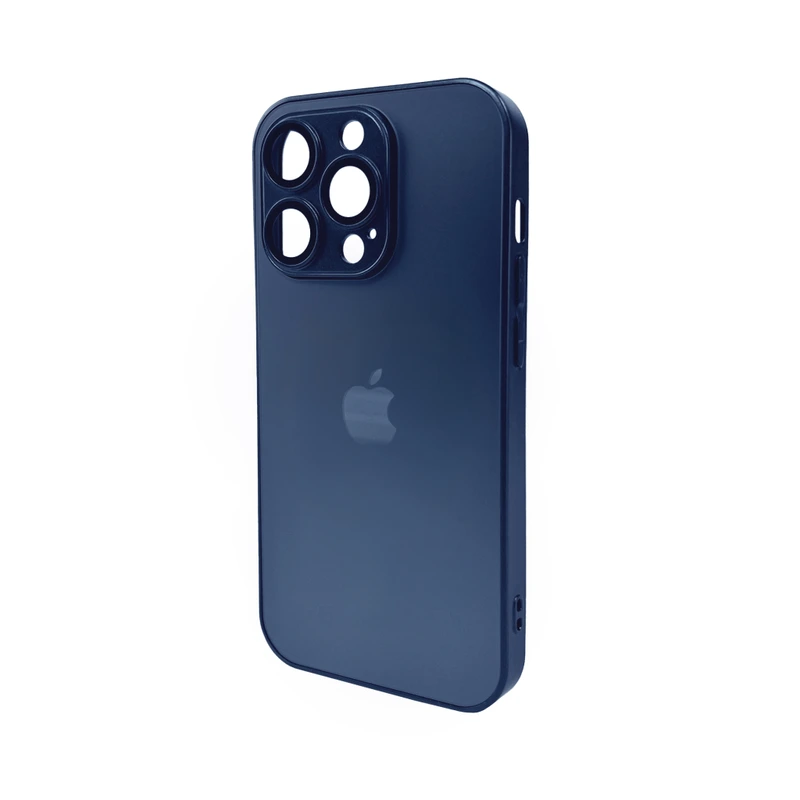 Чохол для смартфона AG Glass Matt Frame Color Logo for Apple iPhone 15 Pro Navy Blue — Nobrand