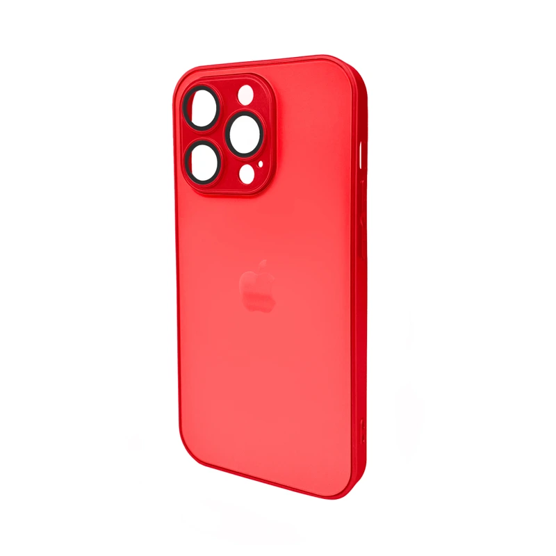 Чохол для смартфона AG Glass Matt Frame Color Logo for Apple iPhone 14 Pro Coke Red — Nobrand
