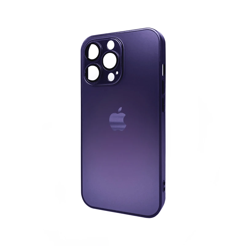 Чохол для смартфона AG Glass Matt Frame Color Logo for Apple iPhone 13 Pro Deep Purple — Nobrand