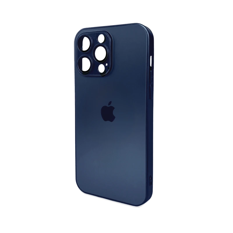 Чохол для смартфона AG Glass Matt Frame Color Logo for Apple iPhone 15 Pro Max Navy Blue — Nobrand