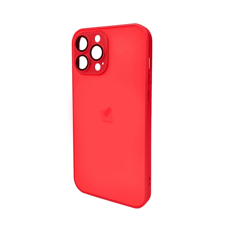 Чохол для смартфона AG Glass Matt Frame Color Logo for Apple iPhone 13 Pro Max Coke Red — Nobrand