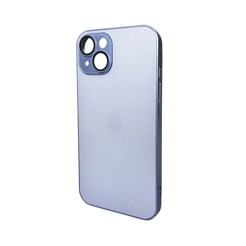 Чохол для смартфона AG Glass Matt Frame Color Logo for Apple iPhone 15 Sierra Blue — Nobrand
