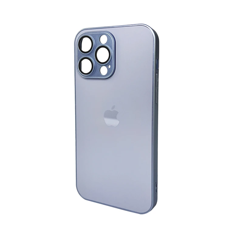 Чохол для смартфона AG Glass Matt Frame Color Logo for Apple iPhone 15 Pro Max Sierra Blue — Nobrand