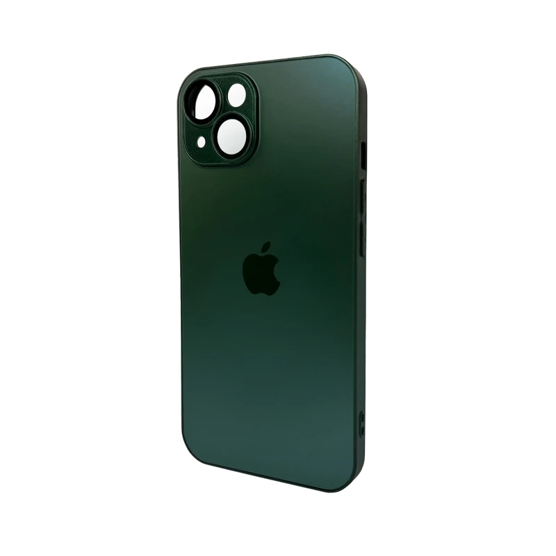 Чохол для смартфона AG Glass Matt Frame Color Logo for Apple iPhone 14 Cangling Green — Nobrand