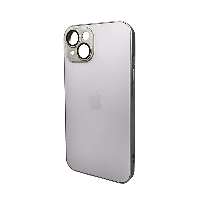 Чохол для смартфона AG Glass Matt Frame Color Logo for Apple iPhone 15 Titanium Grey — Nobrand