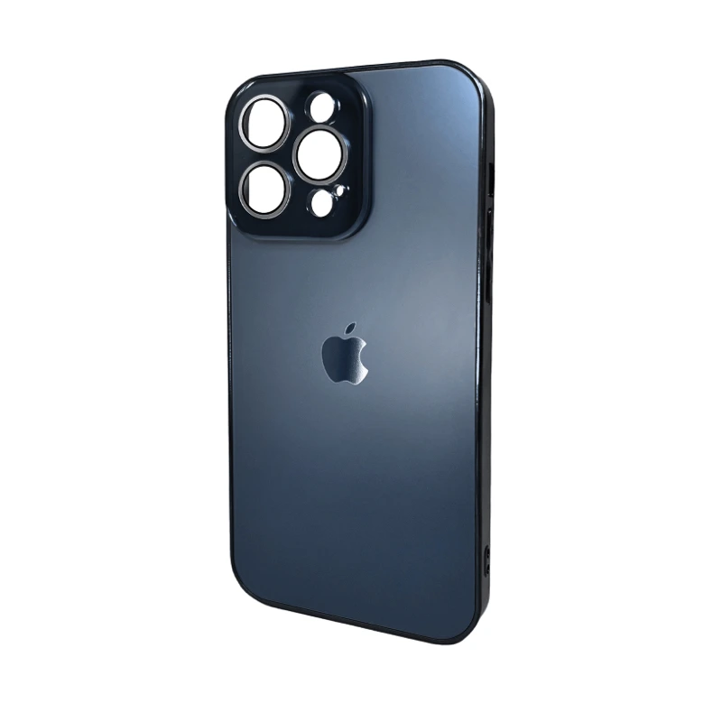Чохол для смартфона AG Glass Sapphire Frame MagSafe Logo for Apple iPhone 14 Pro Sea Blue — Nobrand