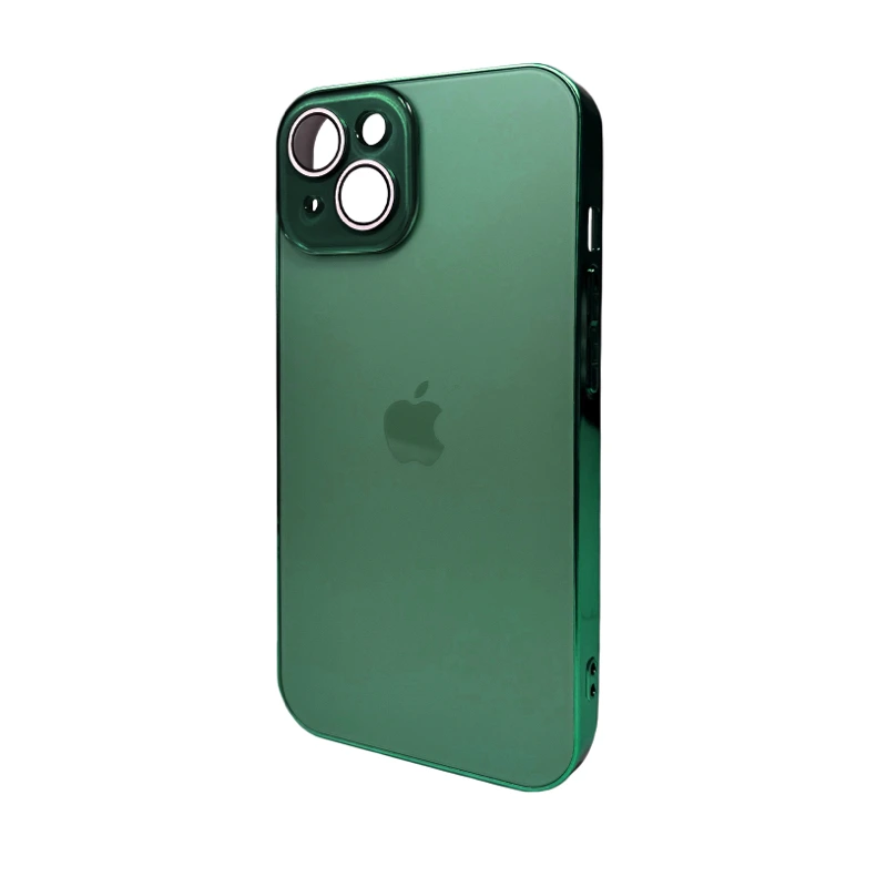Чохол для смартфона AG Glass Sapphire Frame MagSafe Logo for Apple iPhone 15 Cangling Green — Nobrand
