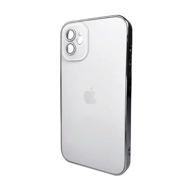 Чохол для смартфона AG Glass Sapphire Frame MagSafe Logo for Apple iPhone 12 White — Nobrand