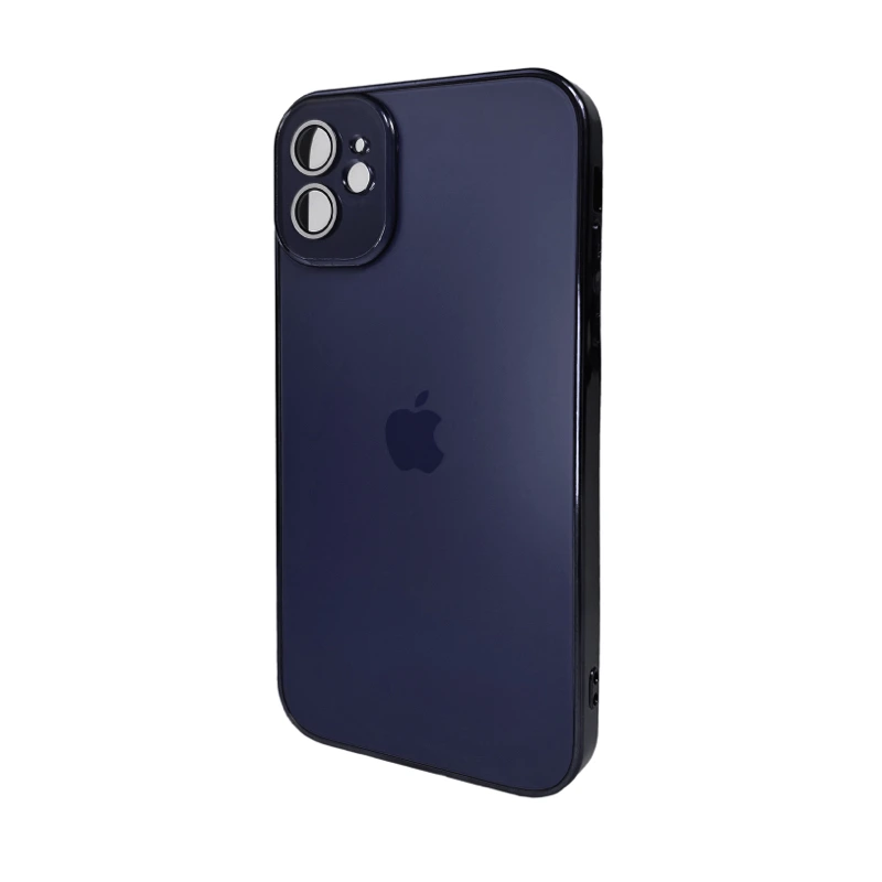 Чохол для смартфона AG Glass Sapphire Frame MagSafe Logo for Apple iPhone 12 Deep Purple — Nobrand