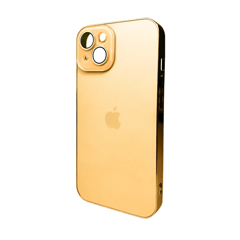 Чохол для смартфона AG Glass Sapphire Frame MagSafe Logo for Apple iPhone 15 Gold — Nobrand