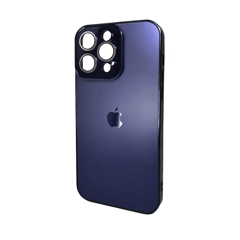 Чохол для смартфона AG Glass Sapphire Frame MagSafe Logo for Apple iPhone 15 Pro Max Deep Purple — Nobrand