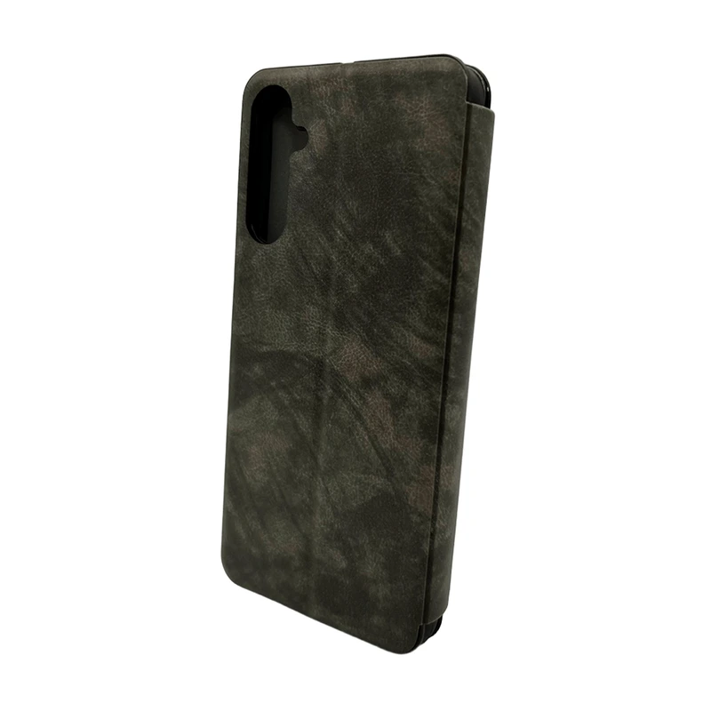 Чохол для смартфона Leather Premium for Samsung Galaxy A36 5G Grey — Nobrand
