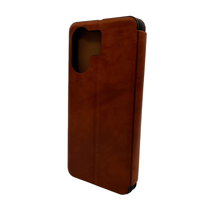 Чохол для смартфона Leather Premium for Xiaomi Redmi 13C / Poco C65 Brown — Nobrand