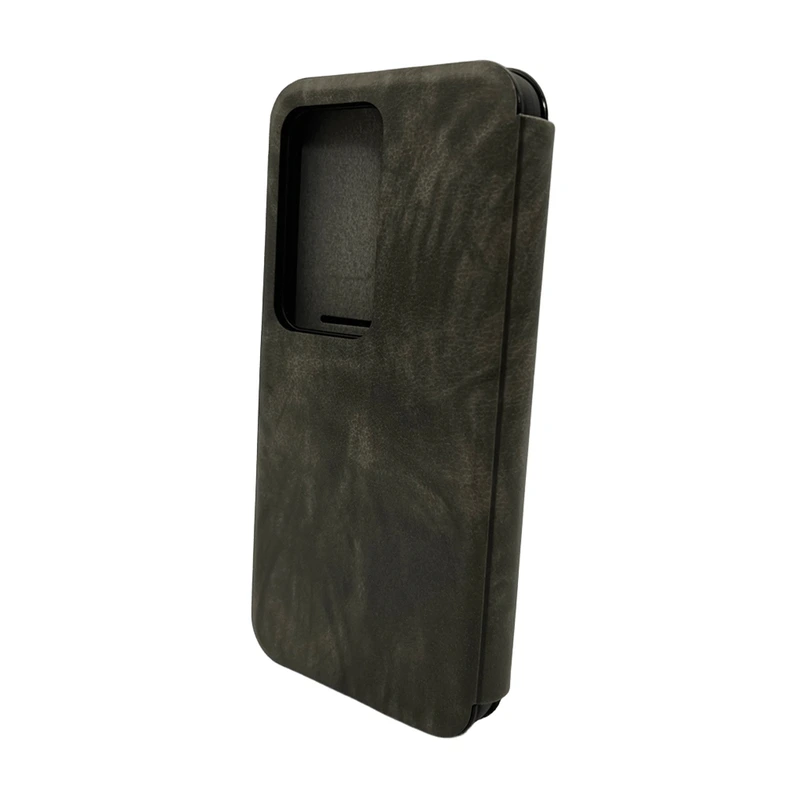 Чохол для смартфона Leather Premium for Xiaomi Redmi 15 (Europe version) Grey — Nobrand