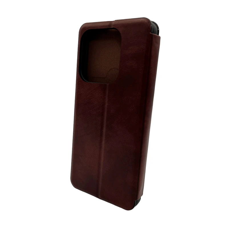 Чохол для смартфона Leather Premium for Xiaomi Redmi 15C (Europe version) Red — Nobrand