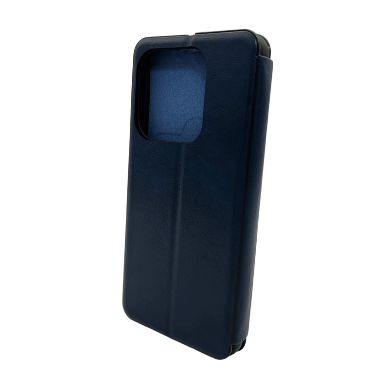 Чохол для смартфона Leather Premium for Xiaomi Redmi 15C (Europe version) Blue — Nobrand