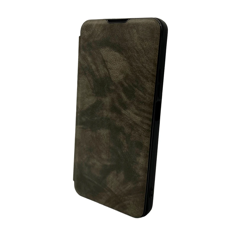 Чохол для смартфона Leather Premium for Xiaomi Redmi Note 13 Pro 4G Grey — Nobrand