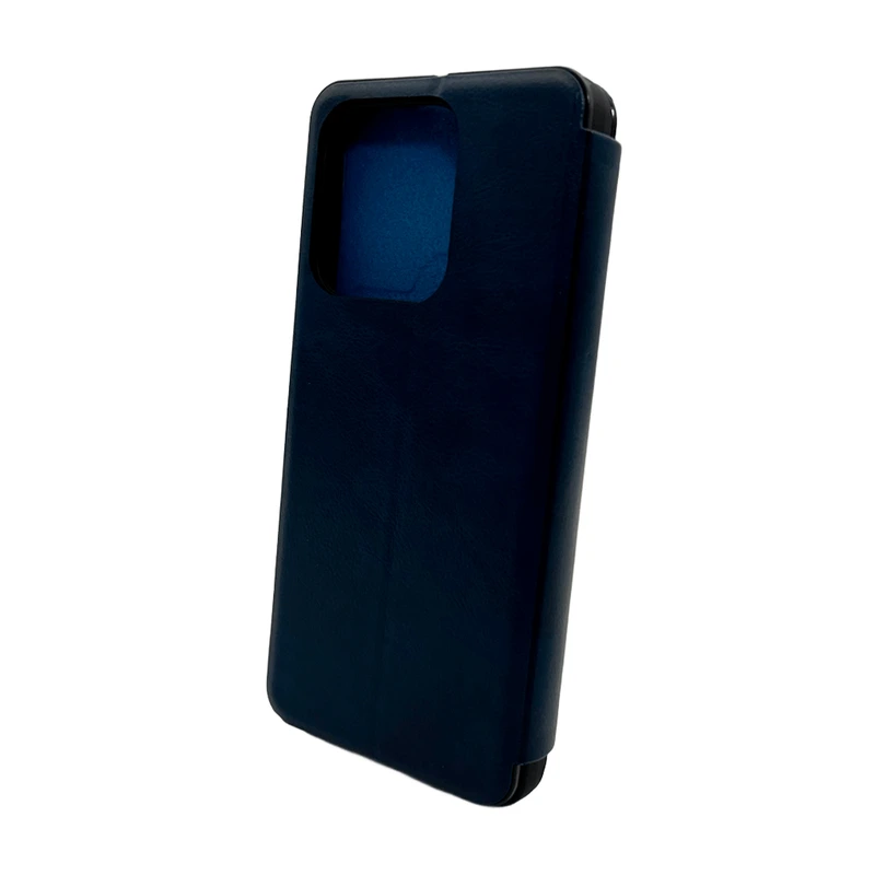 Чохол для смартфона Leather Premium for Xiaomi Redmi Note 14 4G (Europe version) Blue — Nobrand
