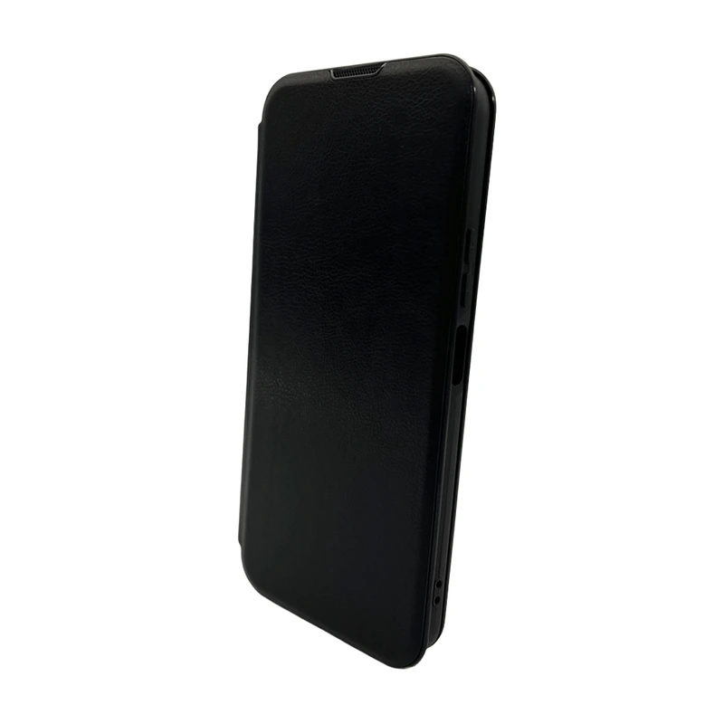 Чохол для смартфона Leather Premium for Xiaomi Redmi Note 14 Pro 4G Black — Nobrand
