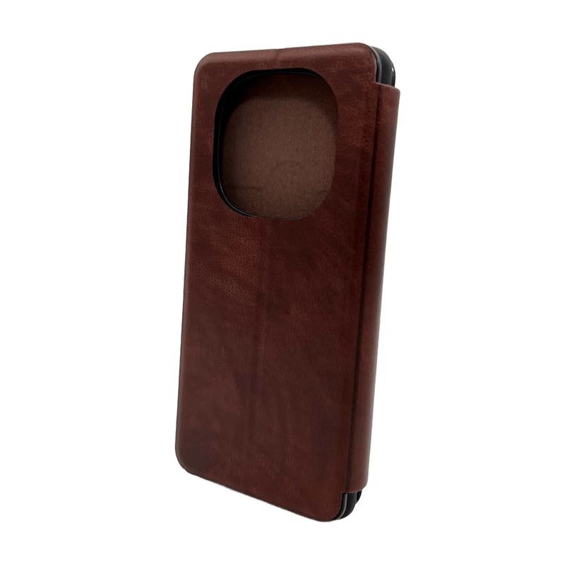 Чохол для смартфона Leather Premium for Xiaomi Redmi Note 14 Pro 4G Red — Nobrand