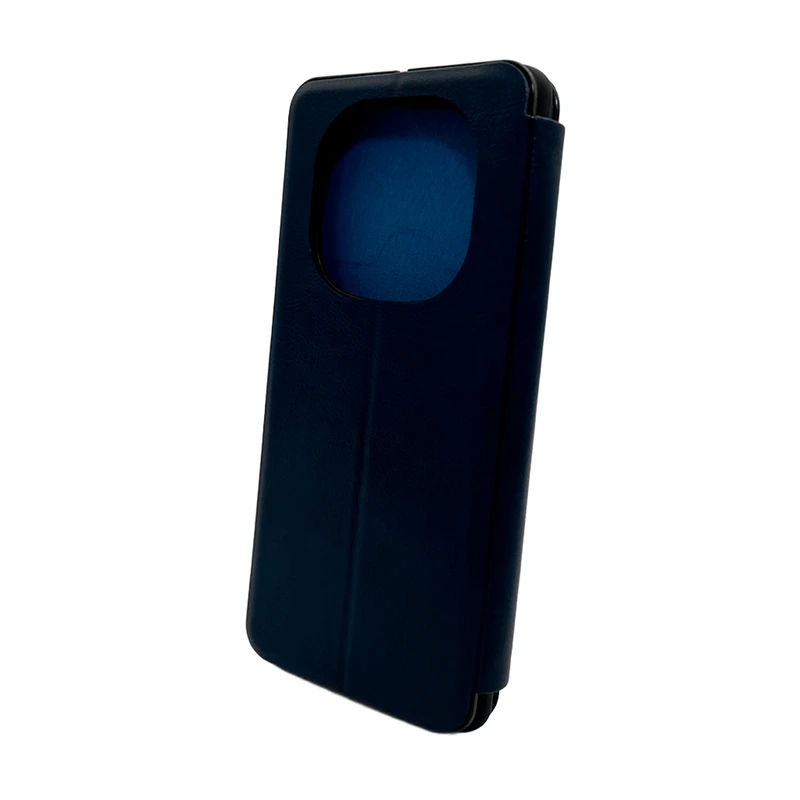 Чохол для смартфона Leather Premium for Xiaomi Redmi Note 14 Pro 4G Blue — Nobrand