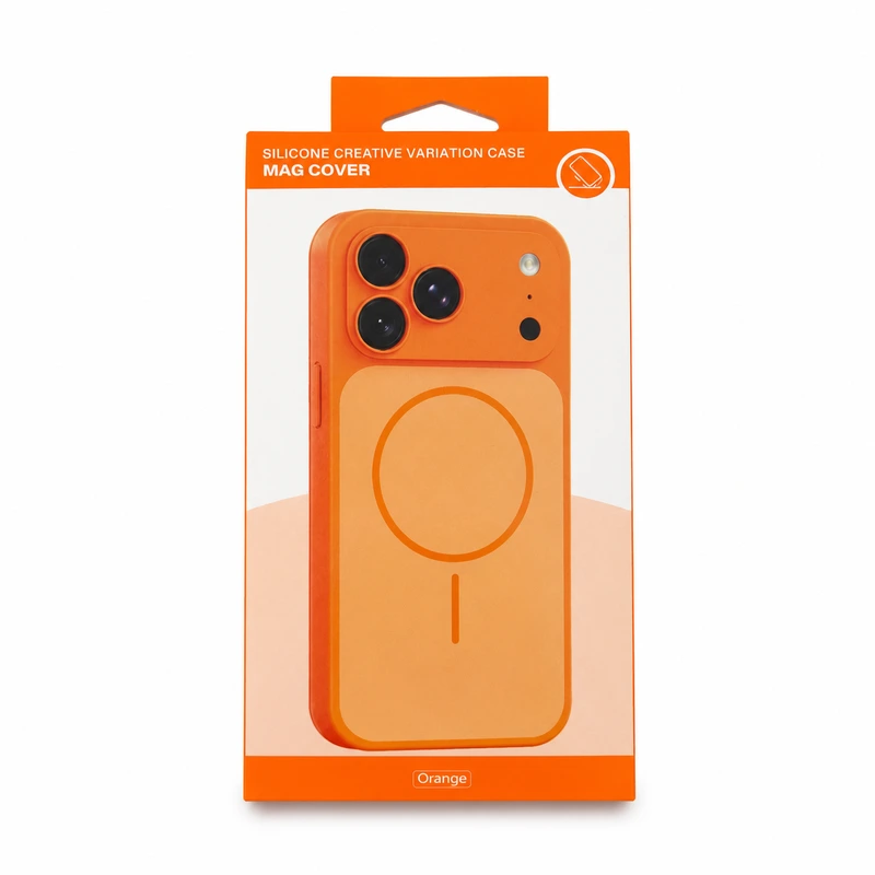 Чохол для смартфона Silicone Creative Variation Case MAG COVER Apple iPhone 16 Pro Max 4,Orange — Nobrand
