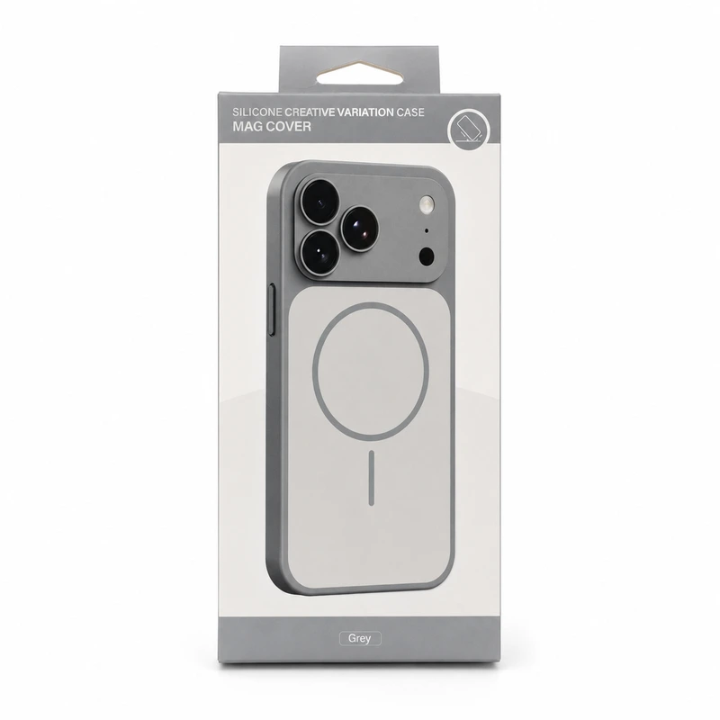 Чохол для смартфона Silicone Creative Variation Case MAG COVER Apple iPhone 15 5,Lavender Grey — Nobrand