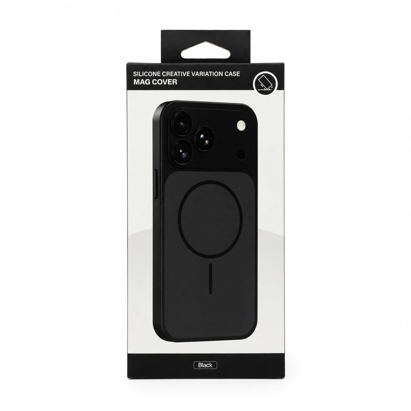 Чохол для смартфона Silicone Creative Variation Case MAG COVER Apple iPhone 16 Pro Max 1,Black — Nobrand