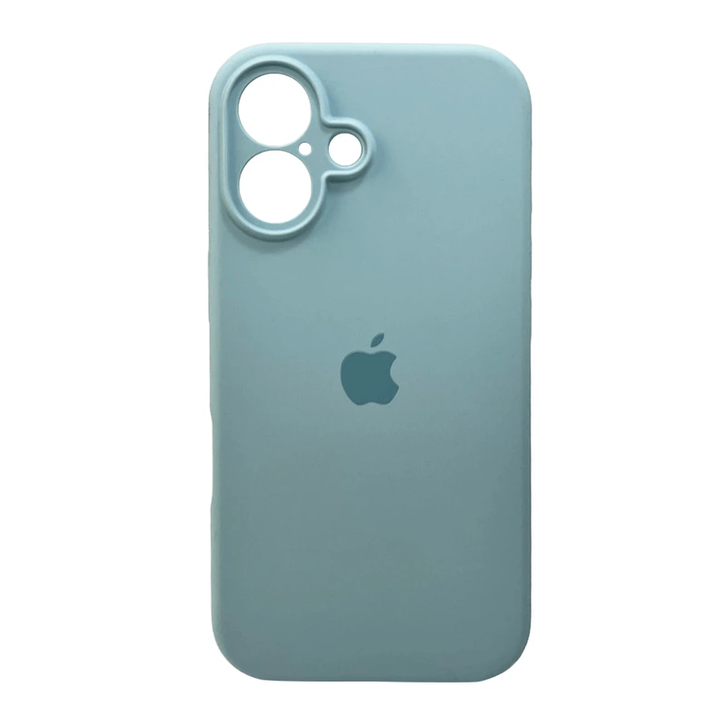 Чохол для смартфона Silicone Full Case AA Camera Protect for Apple iPhone 16 27,Mist Blue — Nobrand