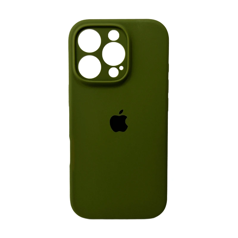 Чохол для смартфона Silicone Full Case AA Camera Protect for Apple iPhone 16 Pro 29,Army Green