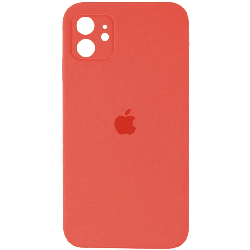 Чохол для смартфона Silicone Full Case AA Camera Protect for Apple iPhone 12 18,Peach — Nobrand
