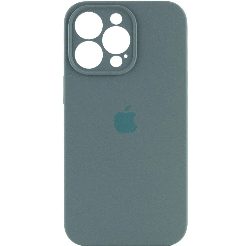 Чохол для смартфона Silicone Full Case AA Camera Protect for Apple iPhone 15 Pro Max 46,Pine Green — Nobrand