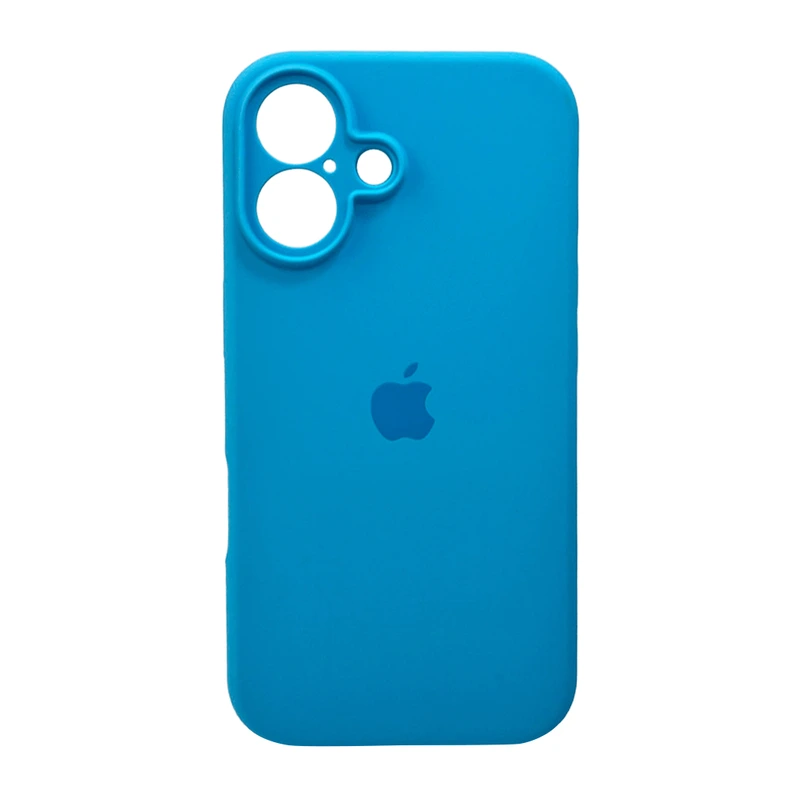 Чохол для смартфона Silicone Full Case AA Camera Protect for Apple iPhone 16 44,Light Blue — Nobrand