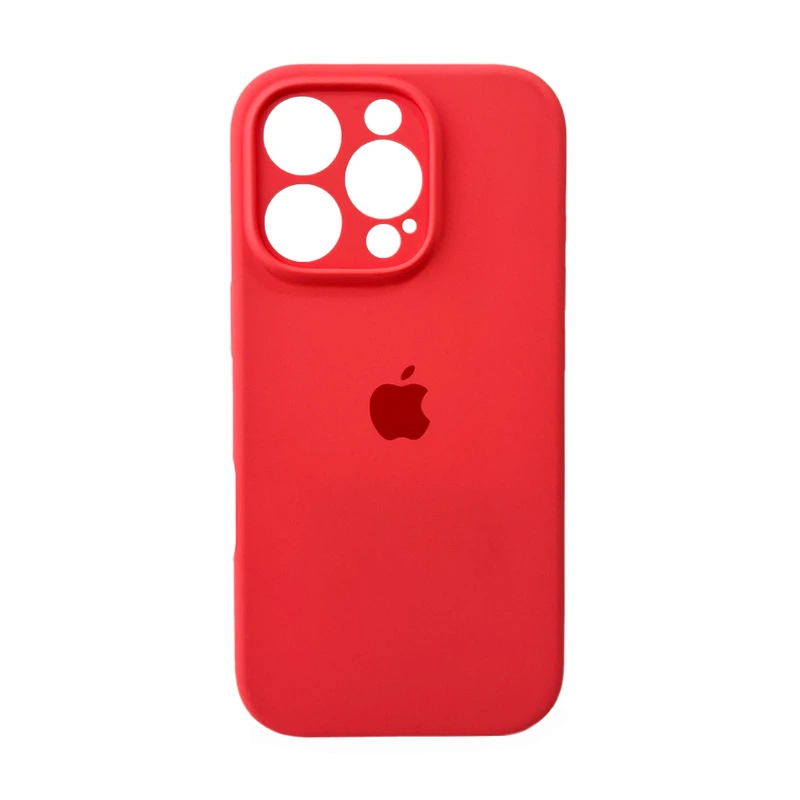 Чохол для смартфона Silicone Full Case AA Camera Protect for Apple iPhone 16 Pro 50,Pink Orange — Nobrand