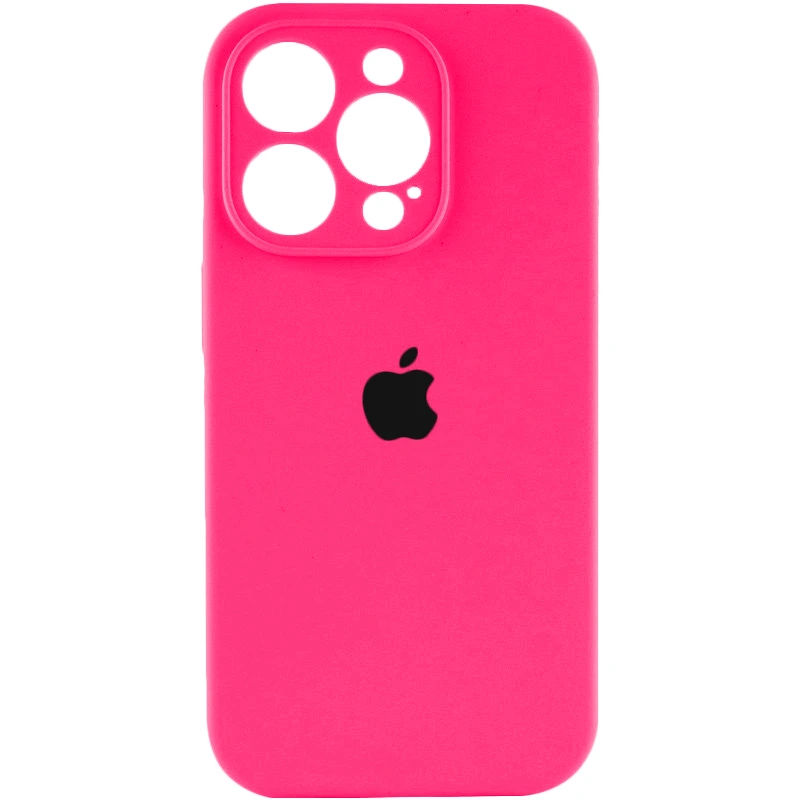 Чохол для смартфона Silicone Full Case AA Camera Protect for Apple iPhone 14 Pro Max 23,Shiny Pink — Nobrand
